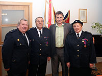 Starosta David Vodrážka poděkoval oceněným za prospěšnou činnost proměstskou část